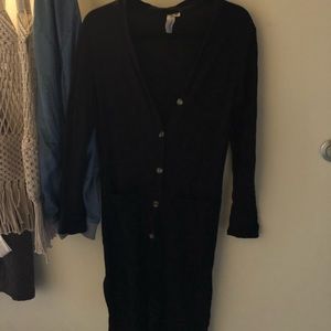 Black Duster Cardi